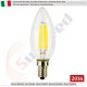 10 X LampadinaCandela SunSeed 4W a Filamento LED in Zaffiro Sintetico E14 Luce Naturale 4000K