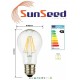 6 X Lampada Goccia SunSeed 10W a Filamento LED E27 Luce Naturale 4000K