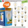 SunSeed, 10 X E27 10W LAMPADINA LED GOCCIA A66 A FILAMENTO LED IN ZAFFIRO SINTETICO Luce naturale 4000K 1320 Lumen
