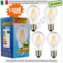 SunSeed, 4 X E27 10W LAMPADINA LED GOCCIA A66 A FILAMENTO LED IN ZAFFIRO SINTETICO Luce naturale 4000K 1320 Lumen