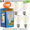 SunSeed, 4 X E27 10W LAMPADINA LED GOCCIA A66 A FILAMENTO LED IN ZAFFIRO SINTETICO Luce naturale 4000K 1320 Lumen