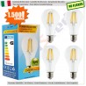 SunSeed, 4 X E27 12W LAMPADINA LED GOCCIA A75 A FILAMENTO LED IN ZAFFIRO SINTETICO Luce calda 2700K 1500 Lumen
