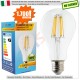 10 X Lampada Goccia SunSeed 12W a Filamento LED E27 Luce Naturale 4000K 1700 lumen