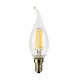 10 X Lampadina Colpo di Vento SunSeed 4W a Filamento LED in Zaffiro Sintetico E14 Luce Calda 2700K