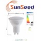 SunSeed 10x GU10 6W, LAMPADINA LED FARETTO, Luce Naturale 4000K 490 Lumen 120°
