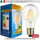 6 X Lampada Goccia SunSeed 8W a Filamento LED E27 Luce Naturale 4000K