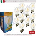 SunSeed, 20 X E27 9W LAMPADINA LED GOCCIA A60 A FILAMENTO LED IN ZAFFIRO SINTETICO Luce calda 2700K 1000 Lumen