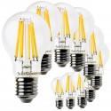 SunSeed, 10 X E27 12W LAMPADINA LED GOCCIA A60 A FILAMENTO LED IN ZAFFIRO SINTETICO Luce naturale 4000K 1500 Lumen