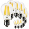 SunSeed, 10 X E27 12W LAMPADINA LED GOCCIA A60 A FILAMENTO LED IN ZAFFIRO SINTETICO Luce naturale 4000K 1500 Lumen