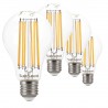 SunSeed, 4 X E27 13W LAMPADINA LED GOCCIA A68 A FILAMENTO LED IN ZAFFIRO SINTETICO Luce calda 2700K 1800 Lumen