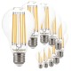 SunSeed, 10 X E27 13W LAMPADINA LED GOCCIA A68 A FILAMENTO LED IN ZAFFIRO SINTETICO Luce calda 2700K 1800 Lumen
