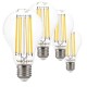 SunSeed, 4 X E27 13W LAMPADINA LED GOCCIA A68 A FILAMENTO LED IN ZAFFIRO SINTETICO Luce naturale 4000K 1800 Lumen