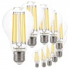 SunSeed, 10 X E27 13W LAMPADINA LED GOCCIA A68 A FILAMENTO LED IN ZAFFIRO SINTETICO Luce naturale 4000K 1800 Lumen