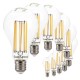 SunSeed, 10 X E27 16W LAMPADINA LED GOCCIA A75 A FILAMENTO LED IN ZAFFIRO SINTETICO Luce calda 2700K 2300 Lumen