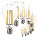 SunSeed, 10 X E27 16W LAMPADINA LED GOCCIA A75 A FILAMENTO LED IN ZAFFIRO SINTETICO Luce calda 2700K 2300 Lumen