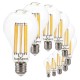 SunSeed, 10 X E27 18W LAMPADINA LED GOCCIA A75 A FILAMENTO LED IN ZAFFIRO SINTETICO Luce calda 2700K 2700 Lumen
