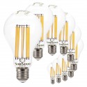 SunSeed, 10 X E27 18W LAMPADINA LED GOCCIA A75 A FILAMENTO LED IN ZAFFIRO SINTETICO Luce calda 2700K 2700 Lumen