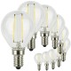 SunSeed, 10 X E14 2W LAMPADINA LED SFERA G45 A FILAMENTO LED IN ZAFFIRO SINTETICO Luce naturale 4000K 250 Lumen 300° Driver IC