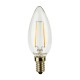 6 X Lampadina Candela SunSeed 3W a Filamento LED in Zaffiro Sintetico E14 Luce Calda 2700K