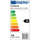 SunSeed, 4 X E27 16W LAMPADINA LED GOCCIA A75 A FILAMENTO LED IN ZAFFIRO SINTETICO Luce calda 2700K 2300 Lumen
