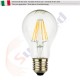 4 X Lampadina Goccia SunSeed 6W a Filamento LED in Zaffiro Sintetico E27 Luce Calda 2700K