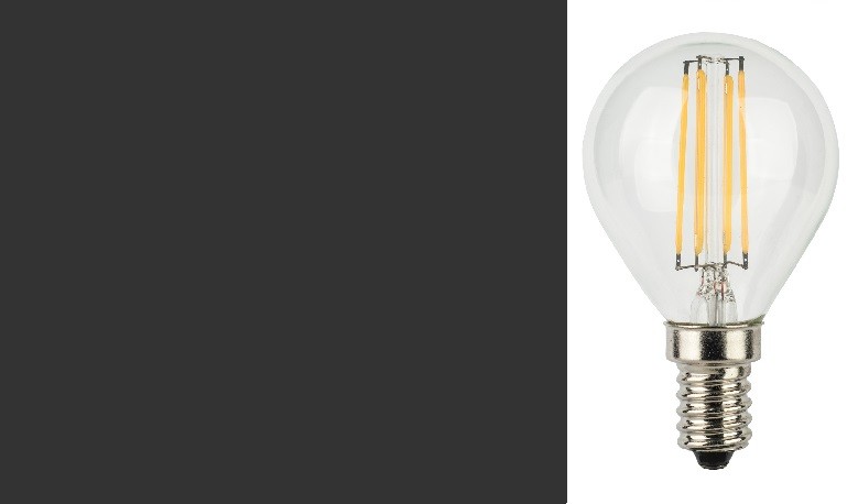 LampadIne Sferetta E14 a Filamento LED in Zaffiro Sintetico